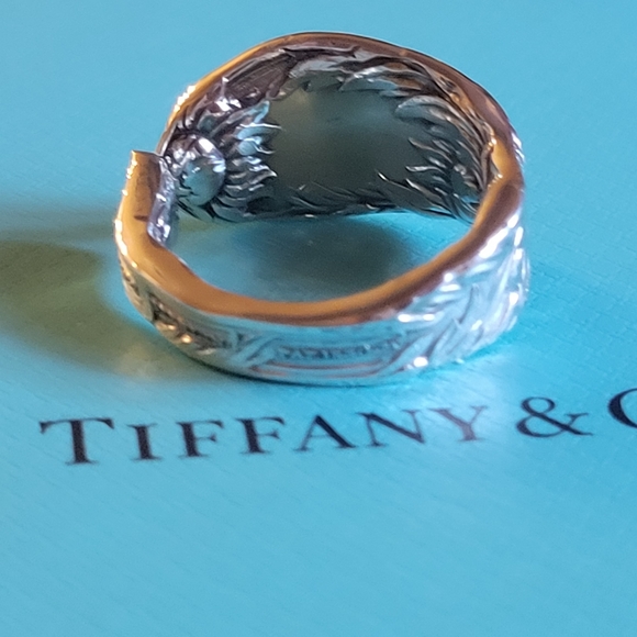 1880 Tiffany & Company Chrysanthemum Spoon Ring in Sterling Silver #33 - Picture 8 of 17